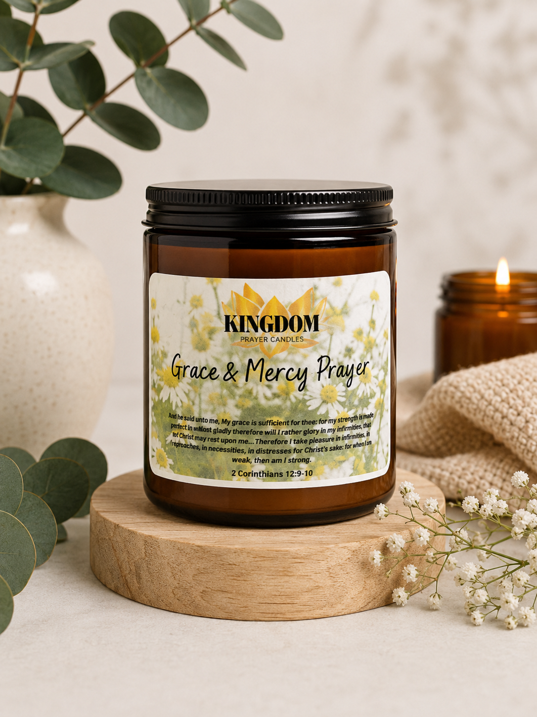 Grave & Mercy Prayer Candles 8oz