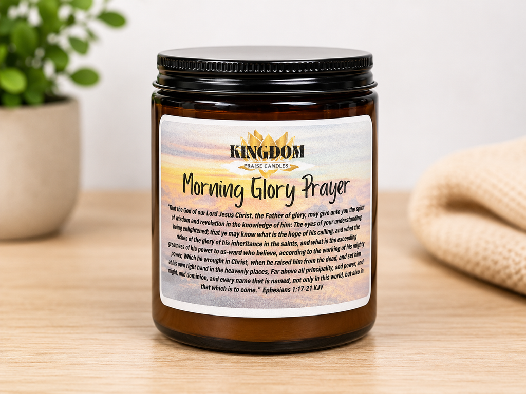 Morning Glory Prayer Candle 4oz