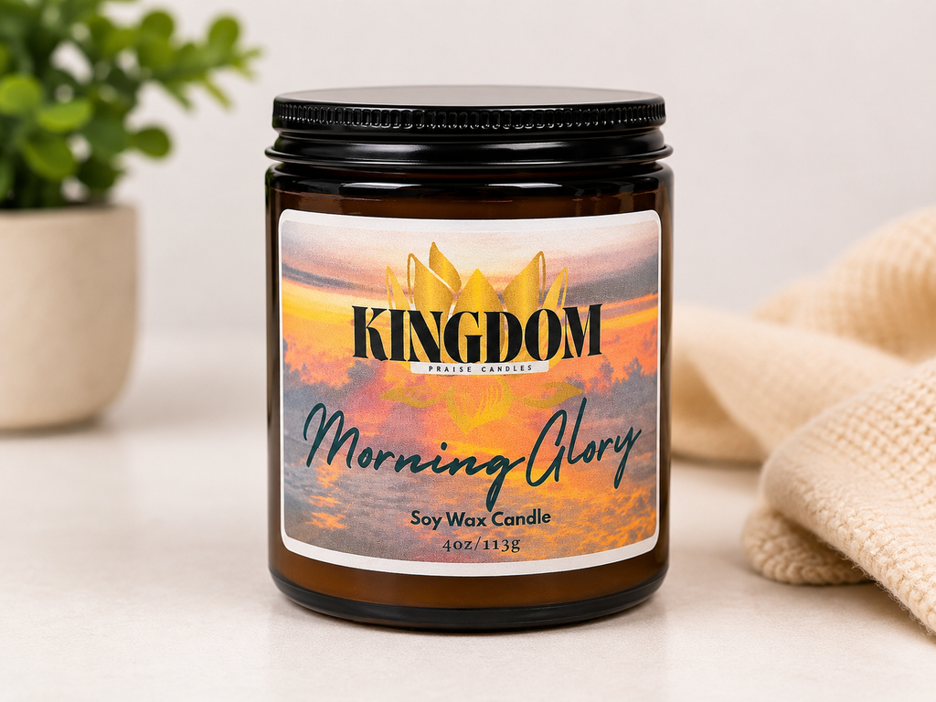 Morning Glory Prayer Candle 4oz