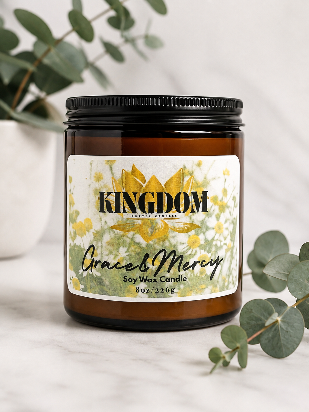 Grace & Mercy Prayer Candle 4oz
