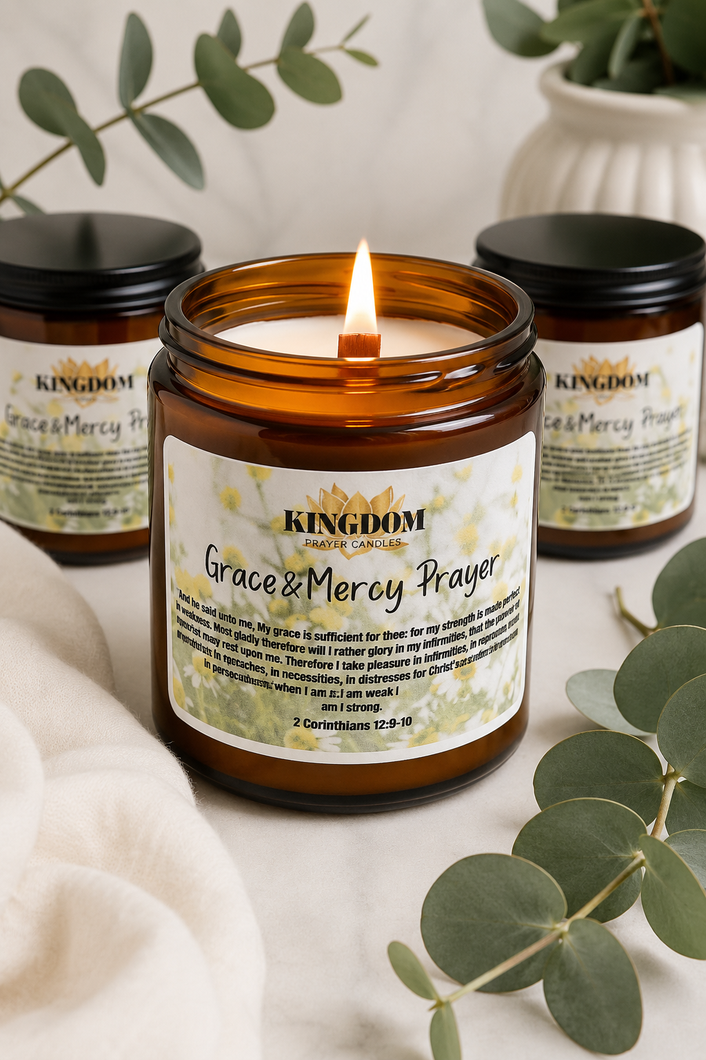 Grace & Mercy Prayer Candle 4oz